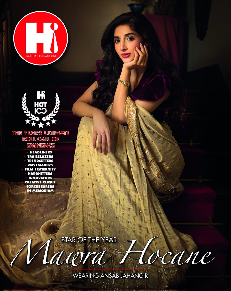 And it’s time for our most awaited and coveted issue of the year - HELLO HOT 100❤️‍🔥 Get ready to be dazzled! Our sensational December issue has landed, showcasing the stunning @mawrellous adorned in #AnsabJahangir's latest creations✨