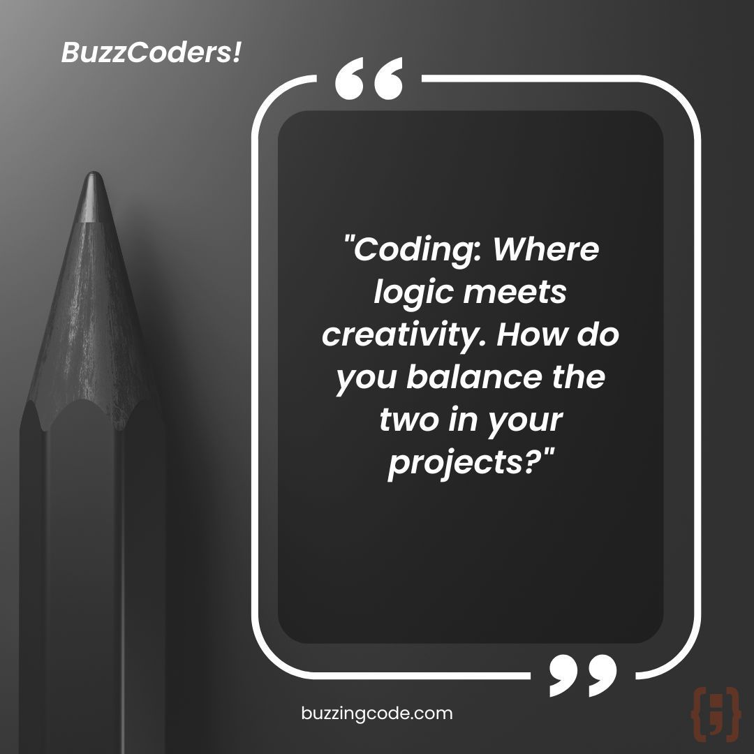 buzzingcode's tweet image. 🚀 Welcome to BuzzingCode! 🚀 #QuoteOfTheDay
#BuzzingCode #CodeEvolution #LearnAdaptCode #TechInnovation #BuzzCodersUnite #BuzzCders #TalesOfACoder #TechBlogger #NodeJs #Javascript #Python #PHP #Javascript