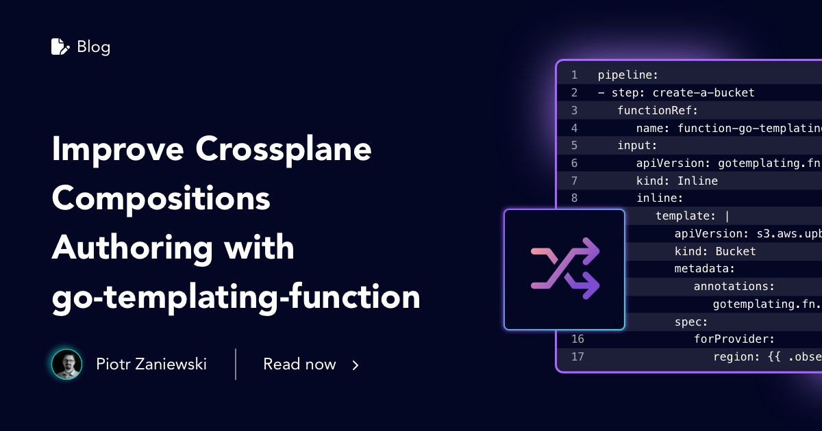 🧠 Struggling with @crossplane_io compositions? Piotr has the solution! Learn how to leverage go-templating-function for conditional fields, reducing code and increasing efficiency. 🚀 Dive into the technical details in his must-read blog here ➡️ buff.ly/3Nhg3rJ