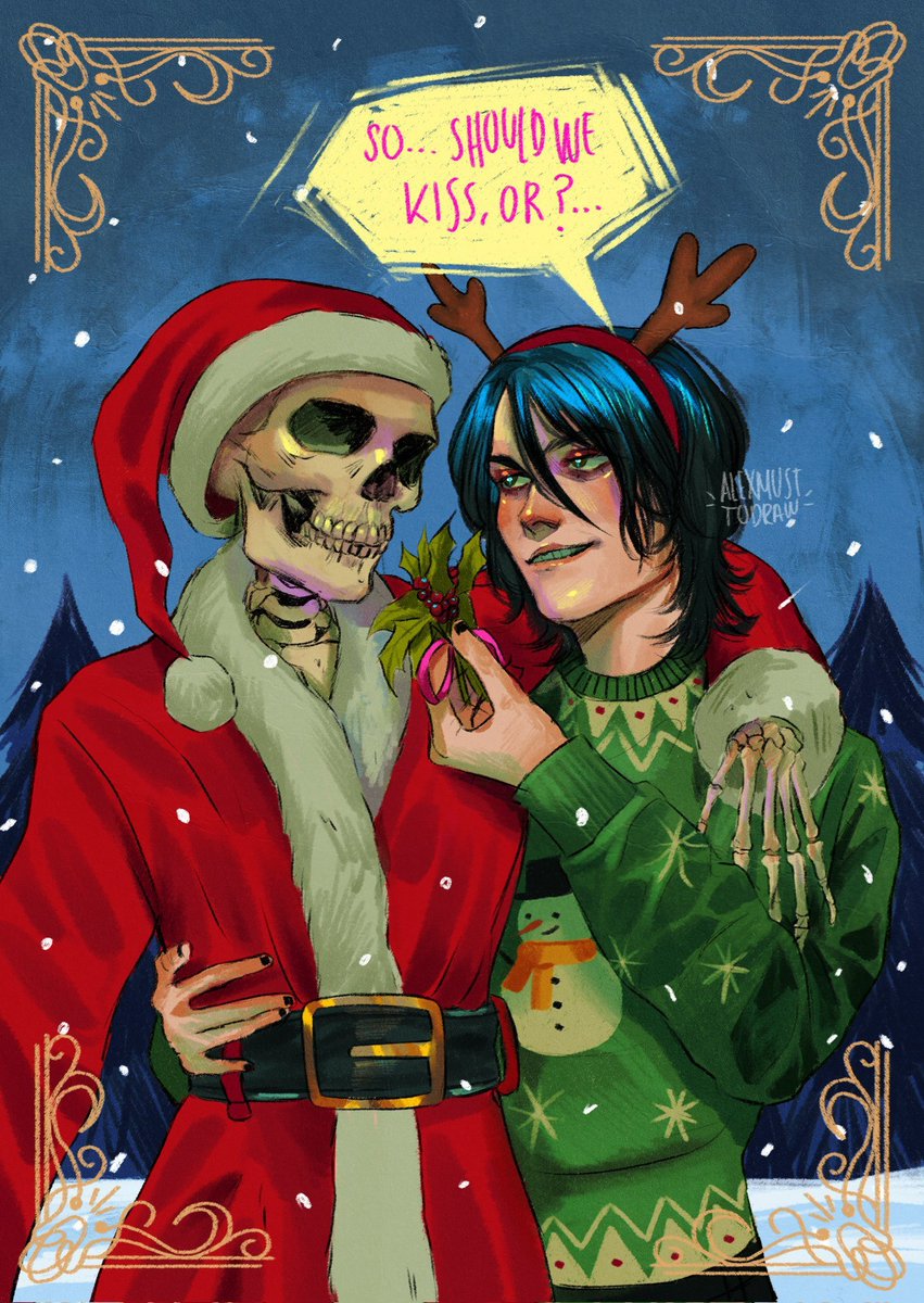 alexmusttodraw's tweet image. Kiss, or?...