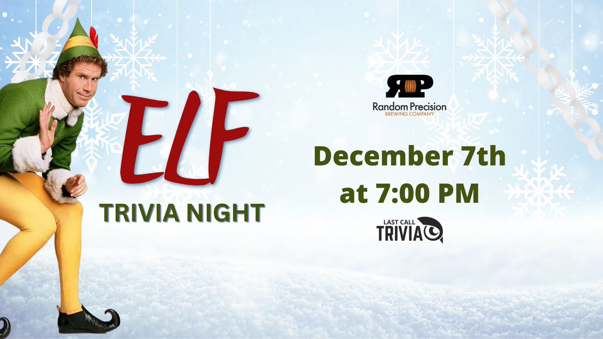Who’s ready?

#randomprecisionbrewing #inworthington #drinkupcolumbus #ohiocraftbeer #worthingtonohio #columbusbloggers #columbusunderground #LiveForwardCbus #experienceworthington #columbuscraftbeer #trivia #christmas