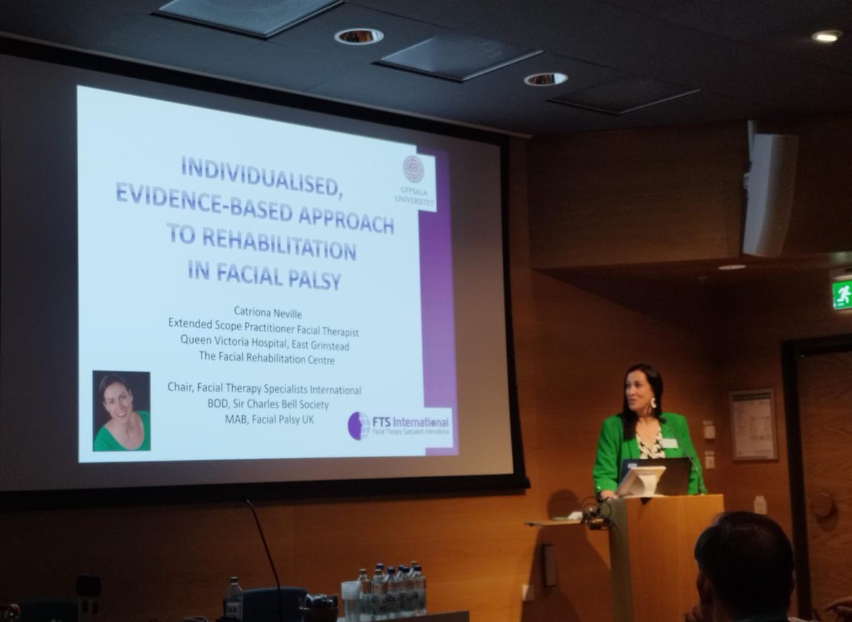 Here is our FTSI Chair Trina Neville opening the 3rd Nordic Facial Palsy meeting with an overview of evidence based practice in facial rehabilitation.