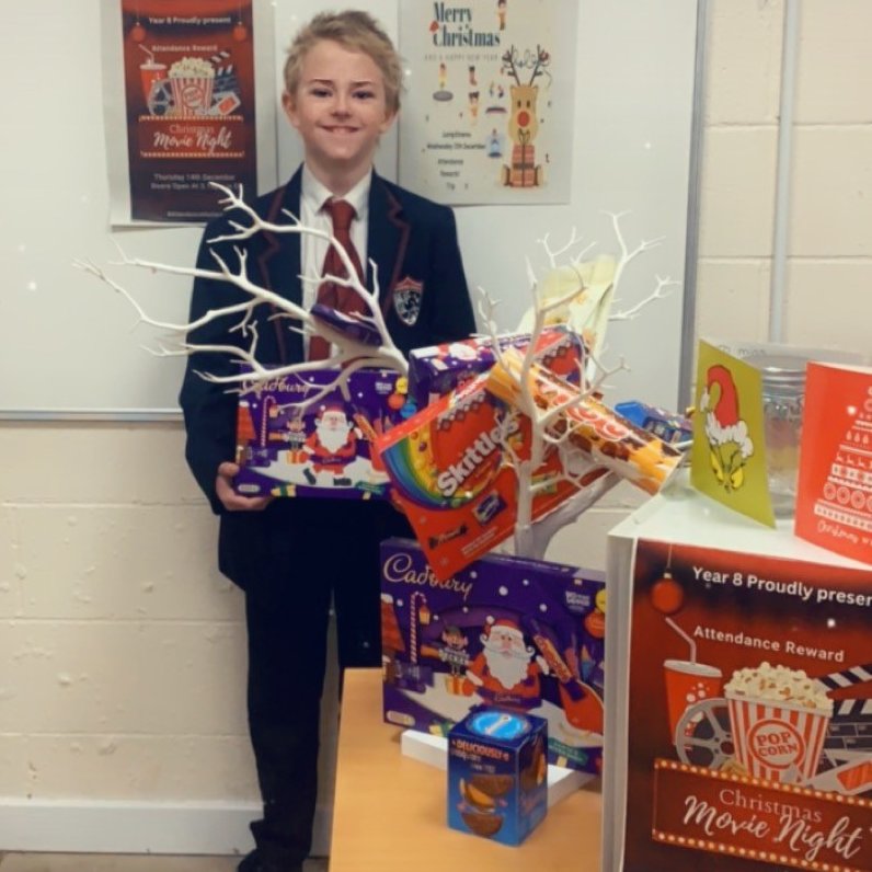 Year 8 Advent Day One Winner is...

Ryan B!

Ryan is ALWAYS on time and ALWAYS takes part, works hard, and does the right thing!
We hope you enjoy your chocolates! 
🎉🎁🎄🥳🍫🍫
#adventmatters #attendancematters #advent #TPWHDTRT