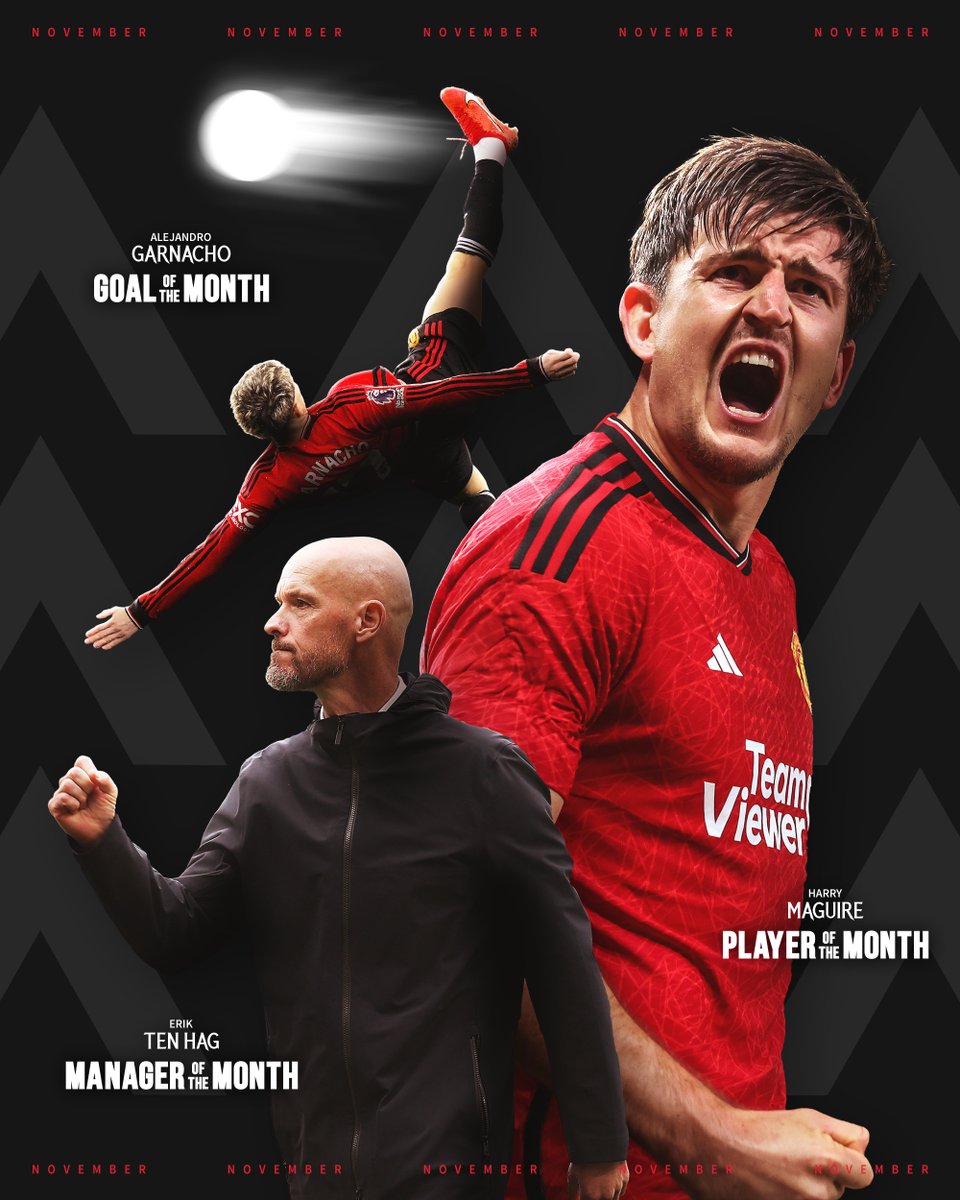 ManUtd's tweet image. A #PL hat-trick in November! 🏅

#MUFC