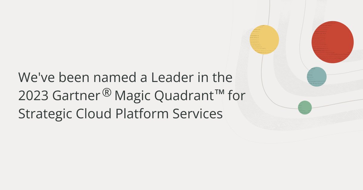 We're proud to share that we've been named a Leader in the 2023 <a href="/Gartner_inc/">Gartner</a> Magic Quadrant for Strategic Cloud Platform Services! social.ora.cl/6012RJhTY