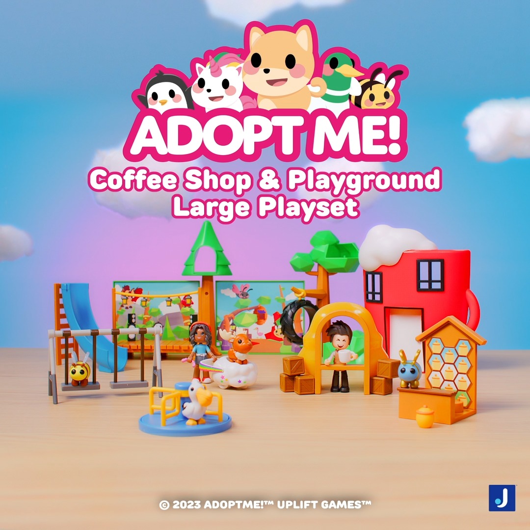 Roblox Adopt Me Coffee Shop and Playground Playset 