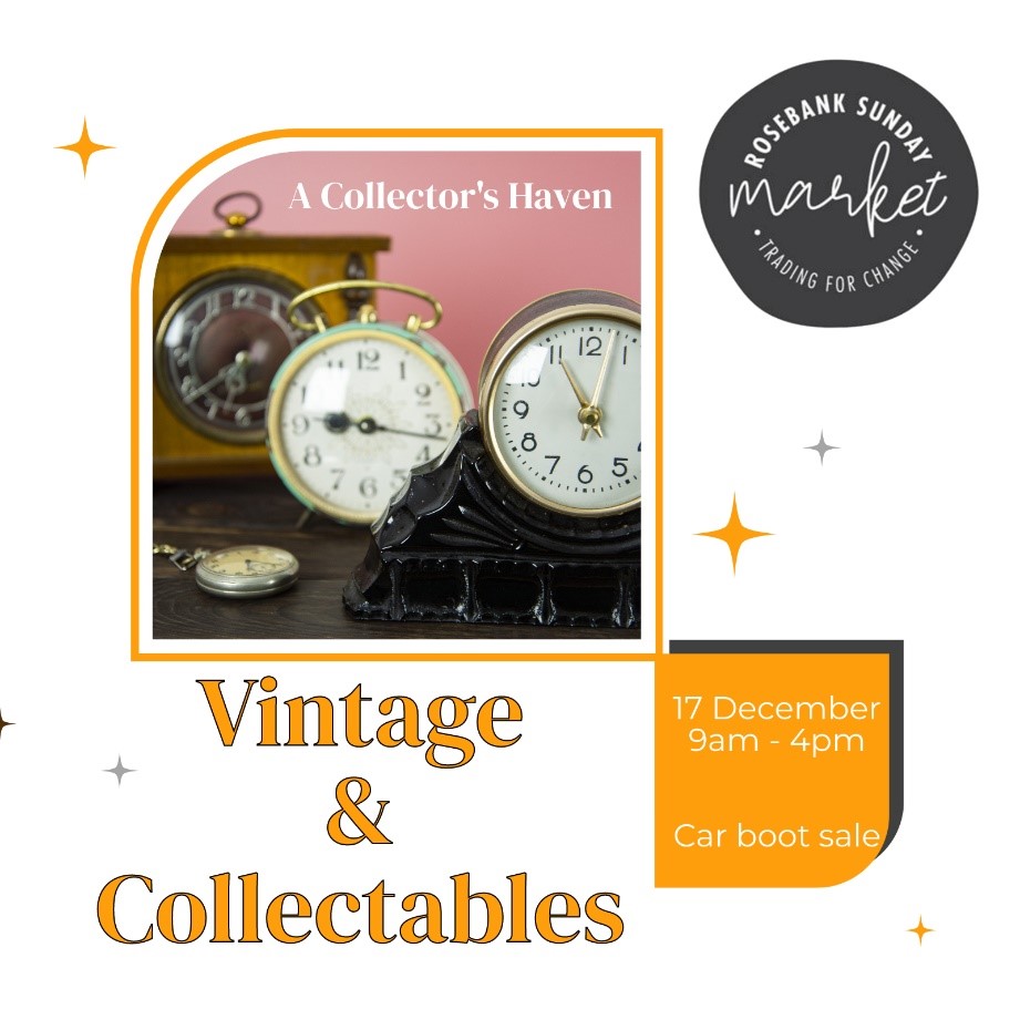 A Collectors Haven at the Rosebank Sunday Vintage &amp; Collectables Market

Date: 17 December 2023
Time: 9:00 AM - 4:00 PM
Location: Rosebank Mall Level 4 Parking 
#rosebanksundaymarket #uniqueitems #johannesburgmarket #rosebankmarket
#familyfun
#vintage
#antiques
#collectors