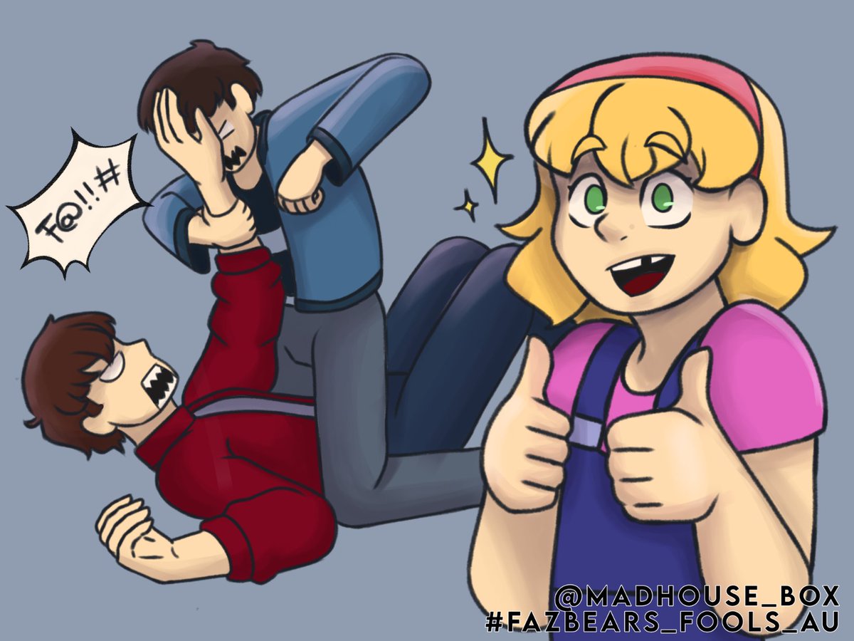 madhouse_box's tweet photo. The Afton kids in a normal day (for my AU)
#FNAF #fnafau #fazbearsfools https://t.co/iZYWDZ4RCE