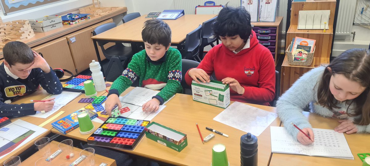 An integral part of learning subtraction is building understanding of the concept, beginning with concrete materials. The pupils in @LeadhillsS P5-7 have thoroughly enjoyed getting the numicon out and practising subtraction with regrouping this week. @mrsfrenchlps @SLCNumeracy