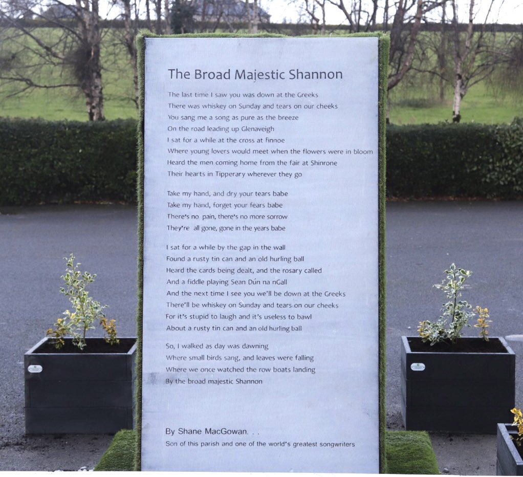 coolbawncross's tweet image. A beautiful and fitting tribute to the late Shane MacGowan completed in Kilbarron village earlier today.  A formal unveiling will be arranged at a later date but for now this tribute, which has been in the pipeline for some time, is in place for anyone wishing to visit.