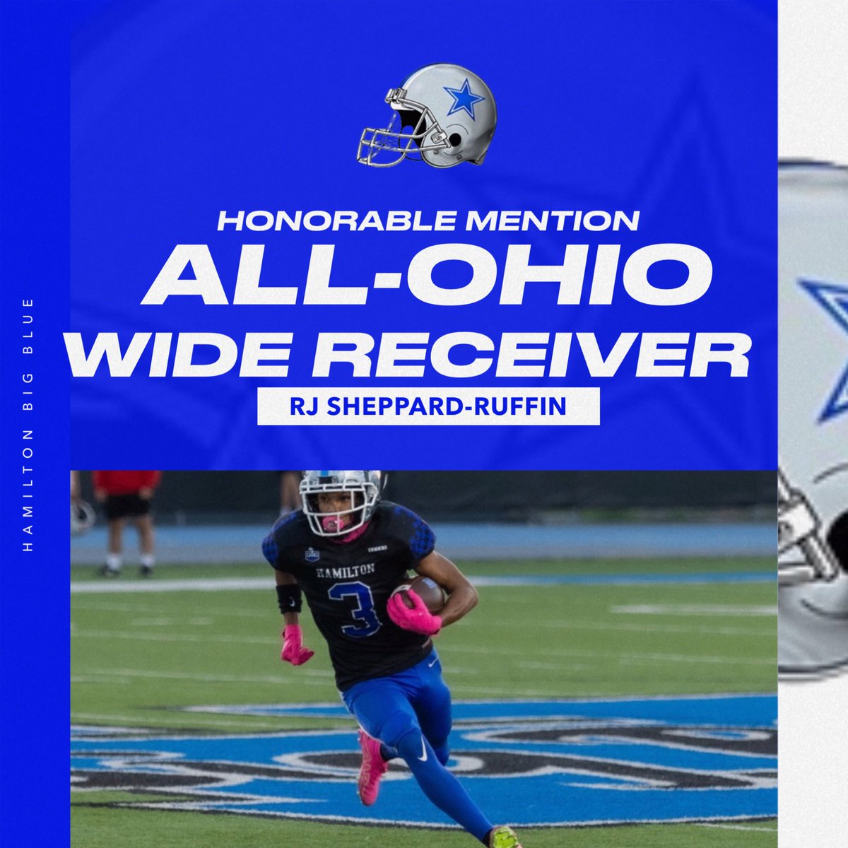 BigBlueFB's tweet photo. Congrats to @RjShepherd7 for earning honorable mention All-State!  Can’t wait to watch what you accomplish next year!
#GoBigBlue https://t.co/cy0dGN9klM