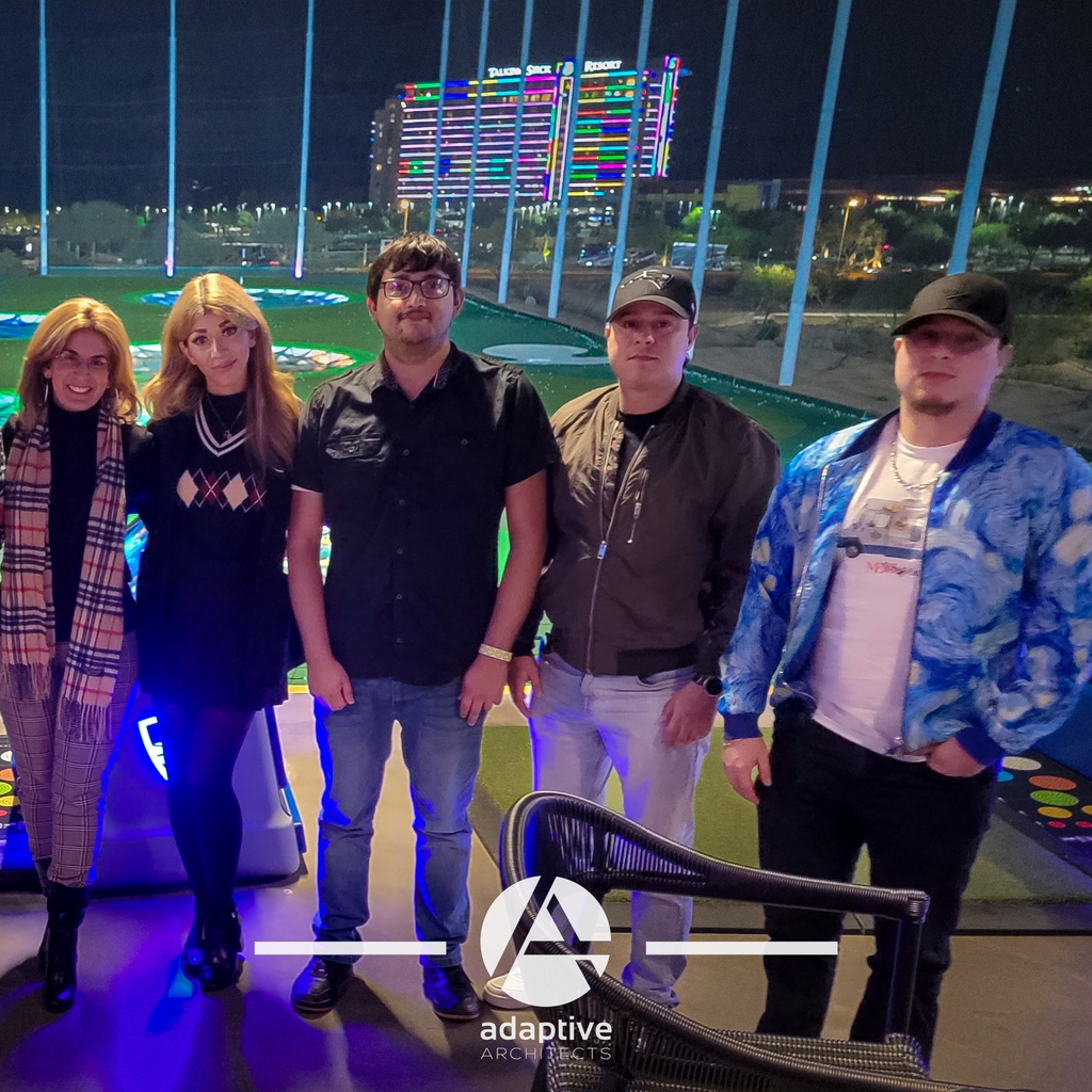 adaptivearch's tweet photo. 🏌️‍♀️ Closing the chapter on an incredible year! The Adaptive Architects team hit the Top Golf greens for a festive farewell to 2023. Reflecting on a year of hard work, exciting projects, and unforgettable designs. Bring on the new challenges in 2024! 🥳 #YearEndReflections https://t.co/x6eb69Duq9