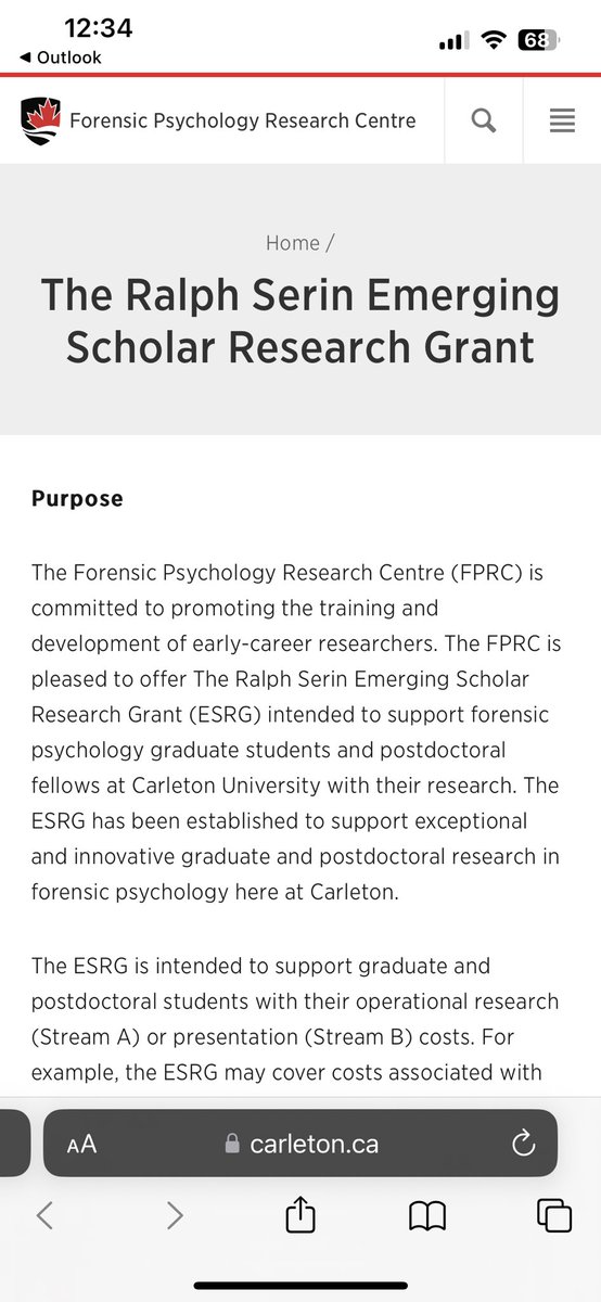 What an amazing opportunity for forensic psychology students to support their graduate studies!
