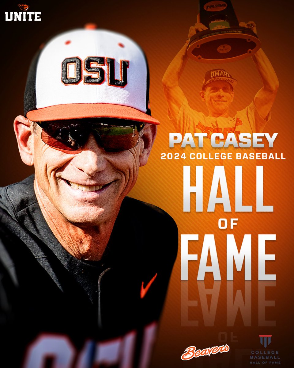 It’s official: Pat Casey is going to the 𝓗𝓪𝓵𝓵 𝓞𝓯 𝓕𝓪𝓶𝓮! #GoBeavs