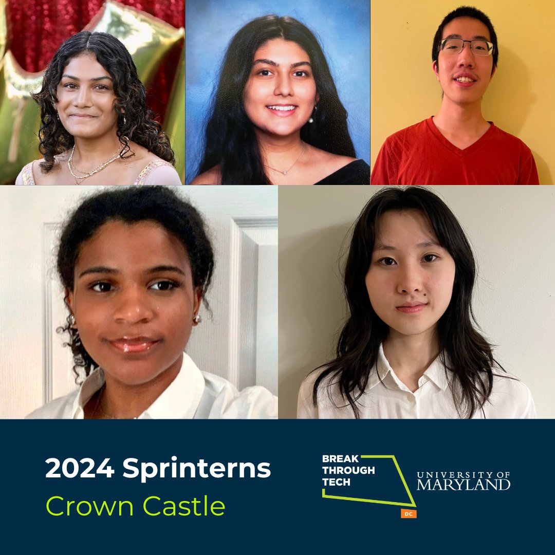 This January, our @crown_castle Sprinterns will create a workflow that identifies damage to fiber plants using #MachineLearning and #ComputerVision. Anika Keshri (@LTSCAdvising) Aastha Gautam (@umdcs) Alvin Shen (CS) Nevaeh Myrick (@INFOCollegeUMD) Katie Yang (CS)