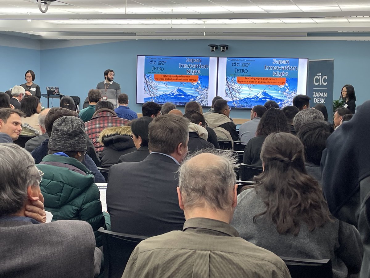 Great turn out for our Japanese visitors <a href="/cicnow/">CIC (Cambridge Innovation Center)</a> ⁦<a href="/venturecafeCMB/">Venture Café Cambridge</a>⁩