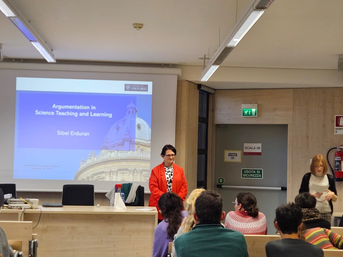 Argumentation in Science Teaching and Learning @ErduranSibel <a href="/UniPadova/">Università di Padova</a>