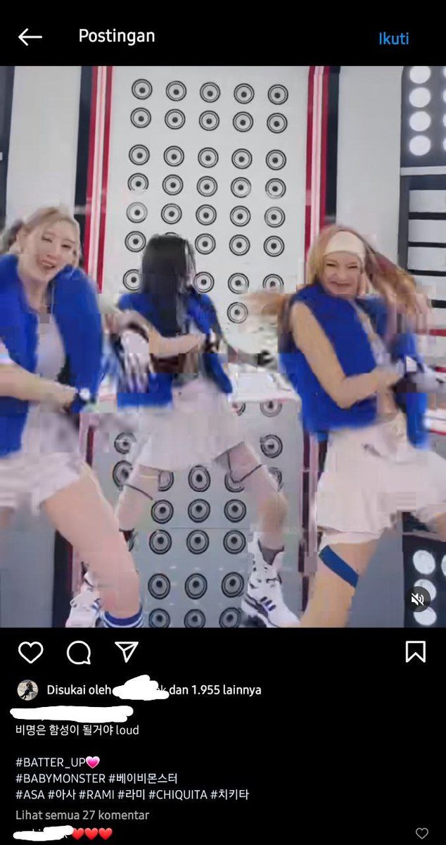 [ 021223 — معلومة ]

تركت والدة تشيكيتا تعليقًا علي منشورات والدة رامي على الانستجرام

#RAMI #라미 #ラミ 
#BABYMONSTER #베이비몬스터
<a href="/YGBABYMONSTER_/">BABYMONSTER</a>