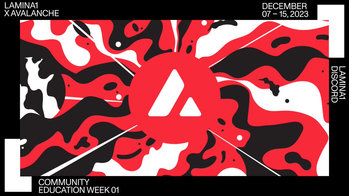 ❄️Avalanche Education Week 01 ❄️ 

ICYMI; LAMINA1 is partnering with <a href="/AvaLabs/">Ava Labs 🔺</a> to bring the open metaverse to life. Read here for the first post in a series we're kicking off this winter about our partner chain &amp; what to expect as we move toward launch ☃️

medium.com/@LAMINA1/l1-ed…