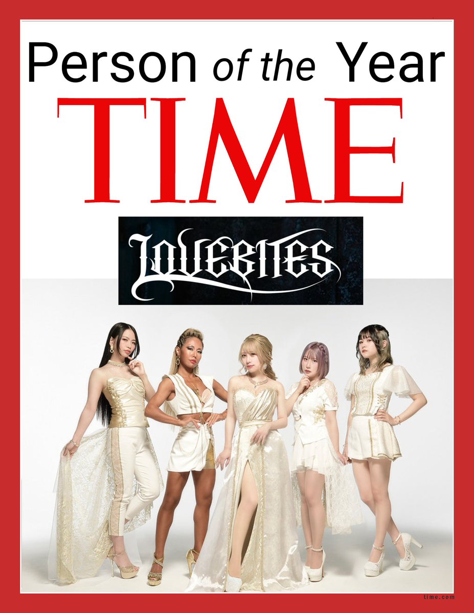 #PersonOfTheYear
#PersonOfTheYear2023 
#TIMEPersonOfTheYear
#TimeMagazine
#LOVEBITES 

Finally, this is relevant !
🤘🐺🤘💙💚❤️💛🩷