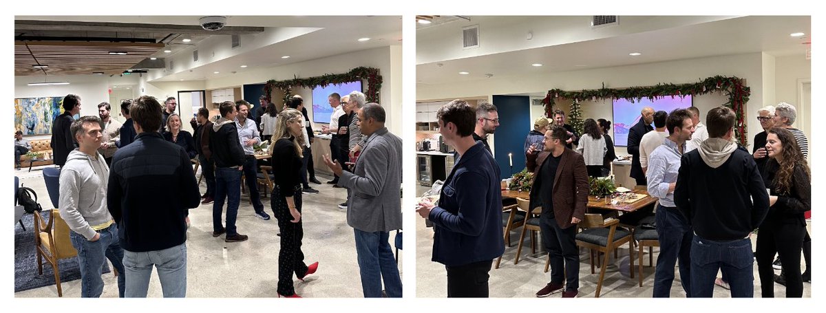 Thank you to Jamie Quinn and @newviewcap for hosting a GBx festive drinks in South Bay, gathering founders and investors from the UK and SV 🇬🇧 🌉 over freshly baked mince pies and mulled wine!🎄

@samchaudhary_  @juliangay @MasonJaclyn @kingcallum @ElenaItskovich @dacostajam