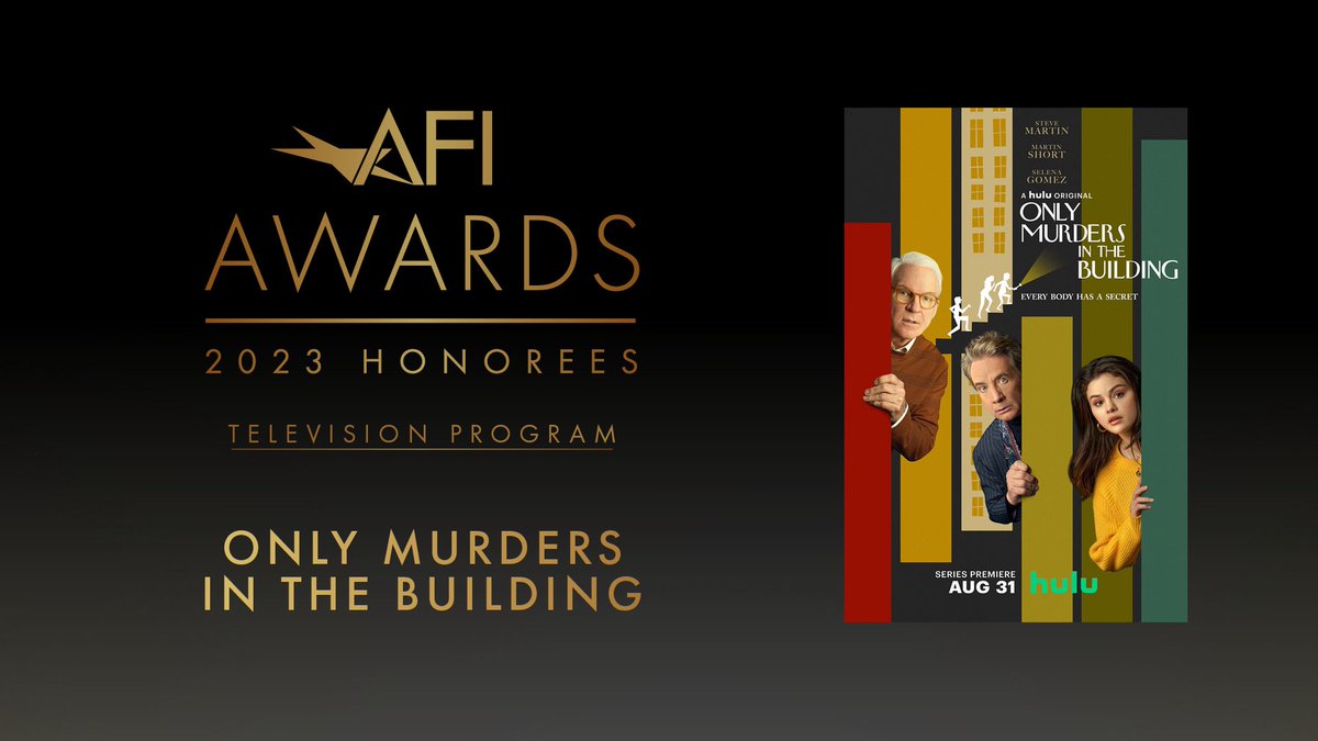 This is a true thrill and honor. Thank you, AFI! @AmericanFilm @OnlyMurdersHulu