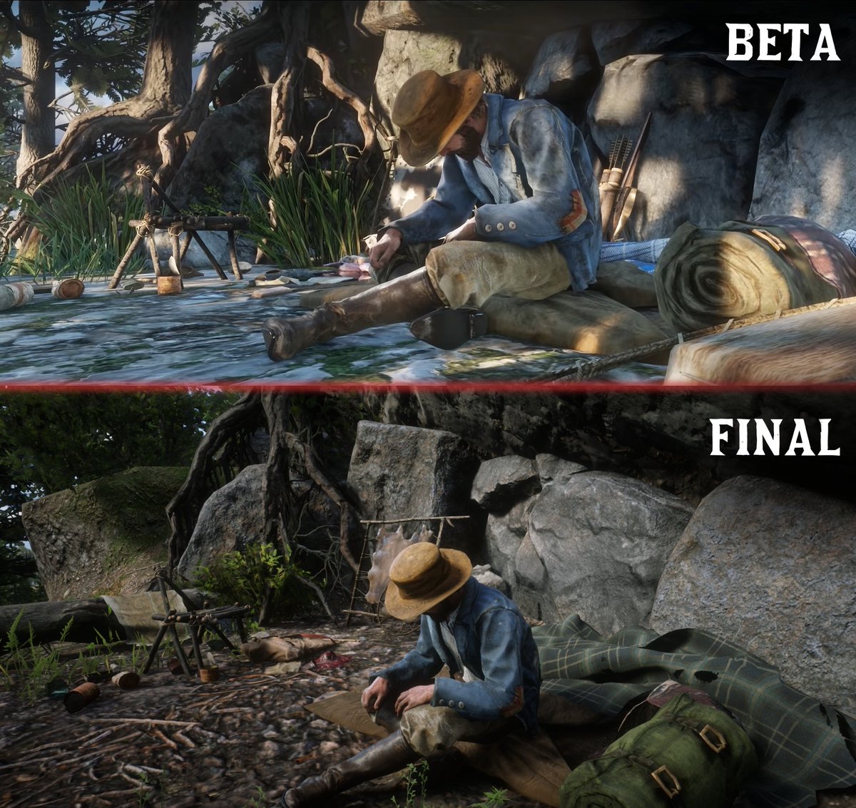 There's still people out there who believe the GTAVI trailer is all CGI and pre-rendered. 

Everything from Rockstar is always the real deal, if not much better looking in the final build of the game. There's never been a situation with them with misleading visuals.