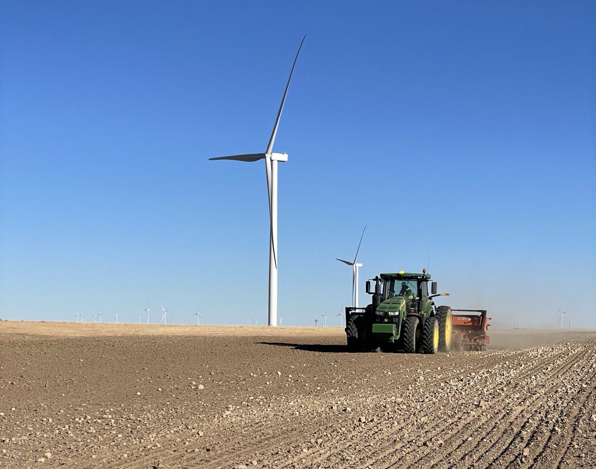 Wrapping up #plant23 with a grass revegetation project on the wind farm.