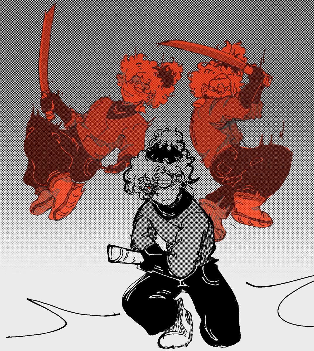 axollotchi_arts's tweet photo. "Aí muito feio fazer clones de fogo"

Eu sendo horroroso:
#ContosSobrenaturaisRPG https://t.co/VqLlwtyayA