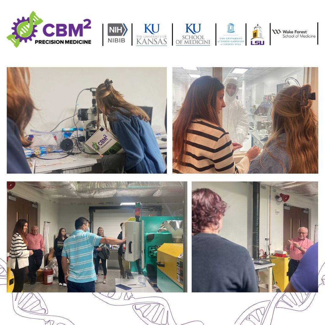 Cbm2Medicine's tweet photo. 🌟 Dive into the World of Precision Medicine with CBM²! 

This week, CBM² had the honor of hosting a tour for KU students that are members of ASME (The American Society of Mechanical Engineers)!

👥 Leading the tour were Dr. Shelia de Melo Barros and our CBM² director, Dr. Soper! https://t.co/CUKCy1Hpfe