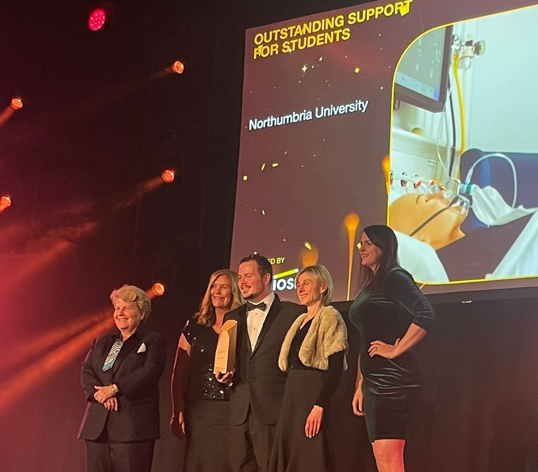 @sheffhallamuni @UCLan @DCU @sphaerularia @RHULBioSci @UniofNottingham @YorkStJohn @CranfieldUni Winner of the #THEAwards Outstanding Support for Students trophy is @NorthumbriaUni for an innovative initiative helping as many students as possible succeed in their ambition to enter the field of nursing.