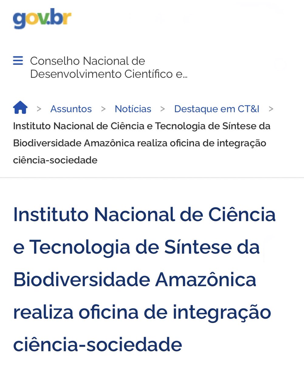 Animado para a oficina de integração ciência-sociedade do nosso #INCT #SinBiAm e projeto SynPAm. Veja detalhes: bit.ly/SynPAm-INCTSin…