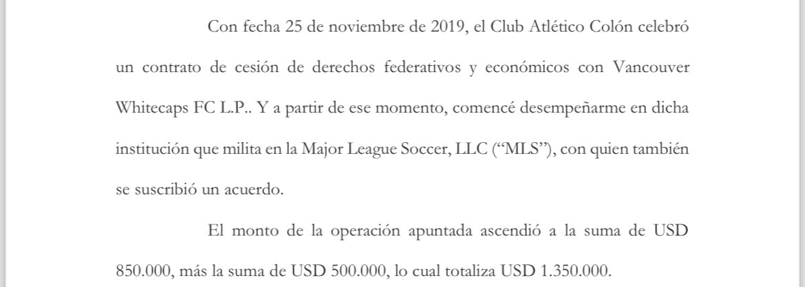 lacentrald_sf's tweet photo. 🔴⚫️#Colón

👤Erik Godoy presentó una demanda a la institución por incumplimiento en el pago del 15% de su transferencia a #Vancouver

ℹ️La operación fue por US$1.35M y reclama U$202.500 +8% interés

👉🏾Además denunció a José Vignatti por violación a la ley cambiaria https://t.co/OfrXM1MWG4