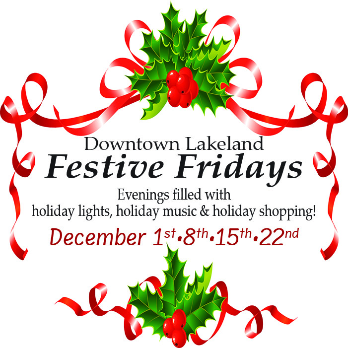 Tonight is the Christmas Parade, tomorrow night is Festive Flix and Festive Friday, and this Saturday is Farmers Market, Holiday Night Market, Snowfest and SantaCon! It's going to be a super busy weekend in Downtown Lakeland. Learn more in the newsletter: downtownlkld.com/weekly-newslet…