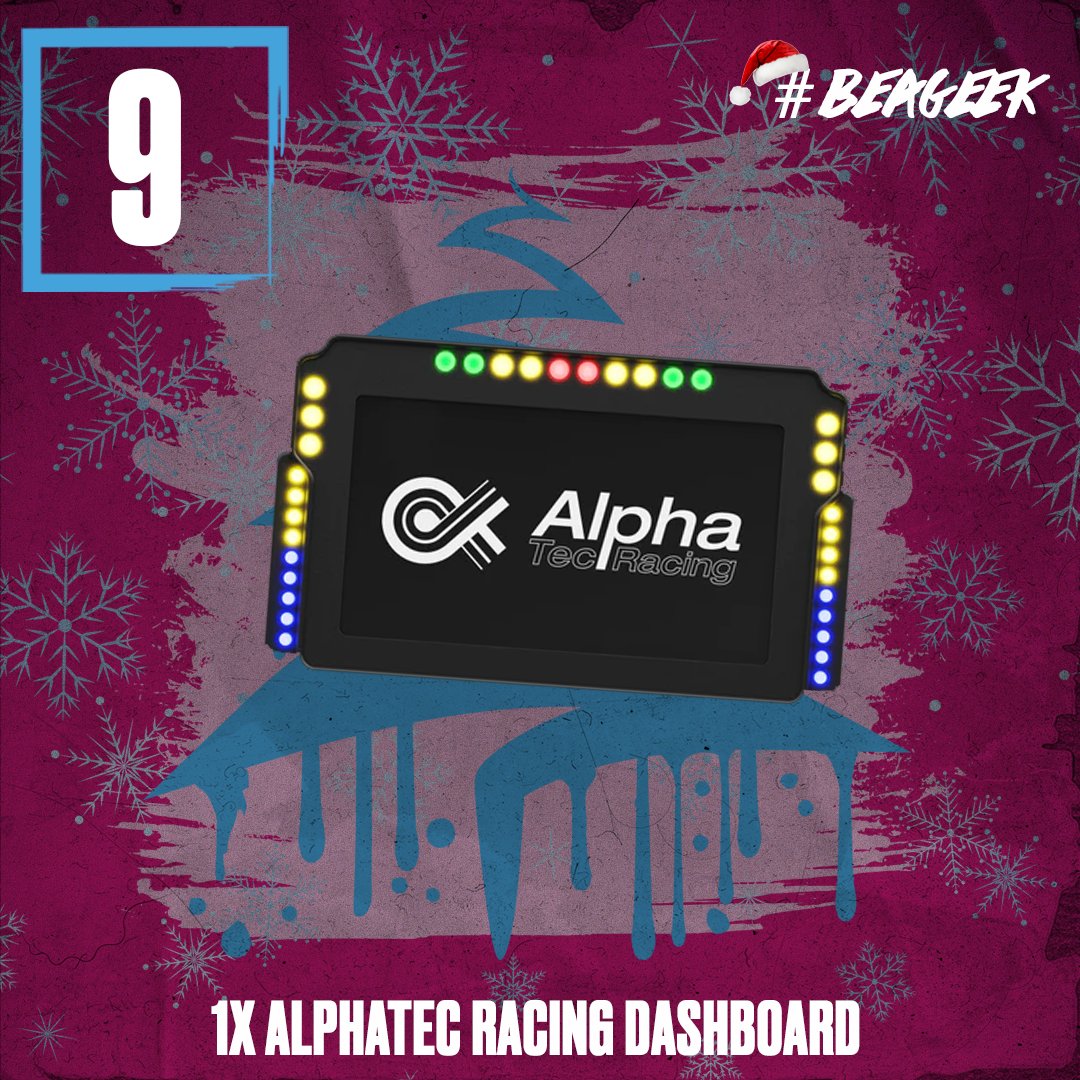 🟣 Advent Calendar 🟣

Today you can win an "Alphatec Racing Dashboard". 

➡️ Follow @geekzesports 
➡️ Retweet the Tweet

Rolling 15.12.2023 

#BEAGEEK #GEEKZENERGY