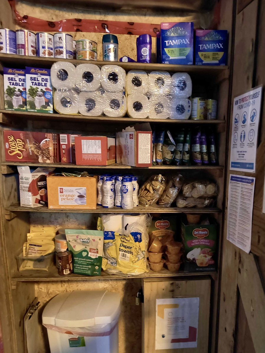 Grateful for a full fridge & pantry. A reminder that the community fridges are intentionally low-barrier and open-access, to support anyone that needs it. Take what you need, leave what you can. Our team currently operates just one busy location: 204 Ottawa St. N #HamOnt