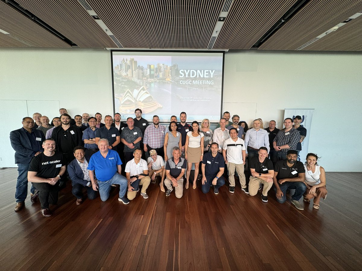 A fantastic CUGC event in Sydney last night, with loads of end users and partners enjoying the night, a big thankyou to our sponsor for the night  Dickerdata, now only 2 more to go before xmas !!
#mycugc #anzcugc #citrixanz <a href="/DickerData/">Dicker Data</a>