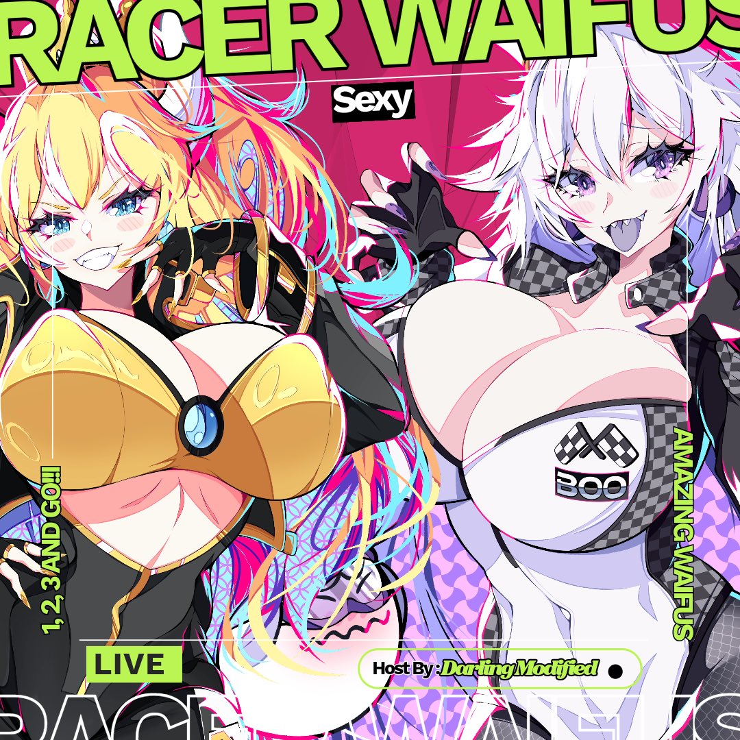 Sneak peak to our newest waifu drop! Big shout out to @Pale_Riderz for the amazing work as always! This drop is my biggest one yet. I have been working behind the scenes to bring you guys new racer waifus! Available December 14th, 8 pm EST We will be offering the following