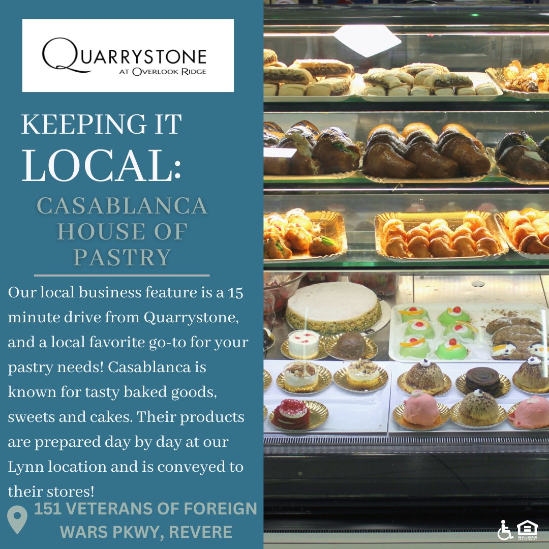 LiveQuarrystone's tweet image. Celebrate #NationalPastryDay this Saturday by heading to Casablanca House of Pastry located right down the road for your favorite🥮🥧🥐 #SupportLocal #LocalBusinessSpotlight