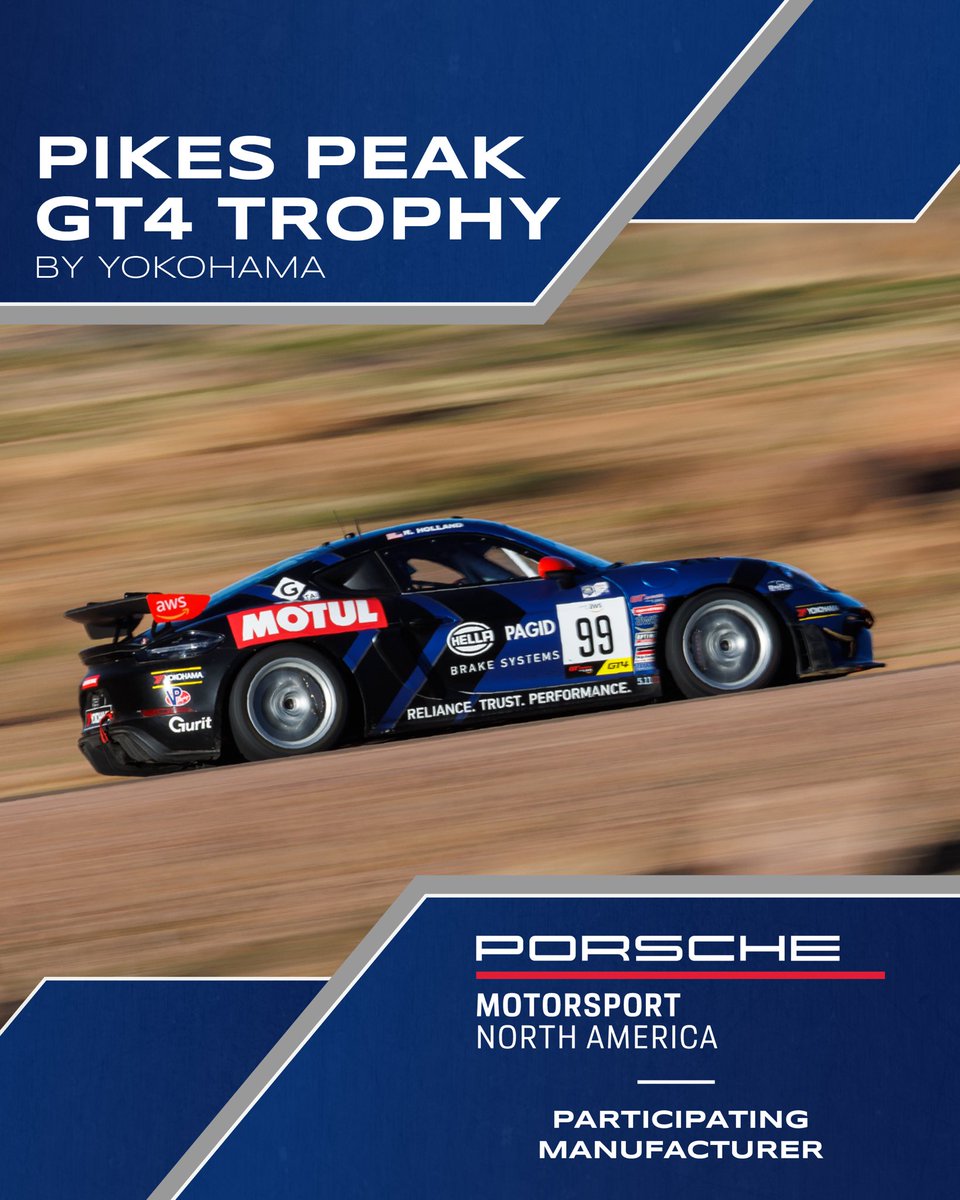 (1/3) Excited to welcome @PorscheRacesNA as a participating manufacturer in the inaugural Pikes Peak GT4 Trophy by @YokohamaTC division in 2024! • 📸 @Driftfotos #PPIHC2024 #PPIHC #PikesPeak #Porsche #GT4