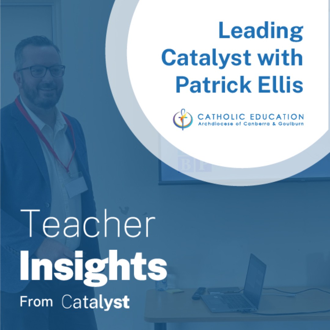 Teacher Insights from Catalyst ninth episode with Catholic Education Canberra &amp; Goulburn’s Education Lead, Patrick Ellis. Streaming now at catalyst.cg.catholic.edu.au/resources/epis…

Also available on –  

Spotify: open.spotify.com/show/4NFPb9FNr…

Apple: podcasts.apple.com/us/podcast/tea…