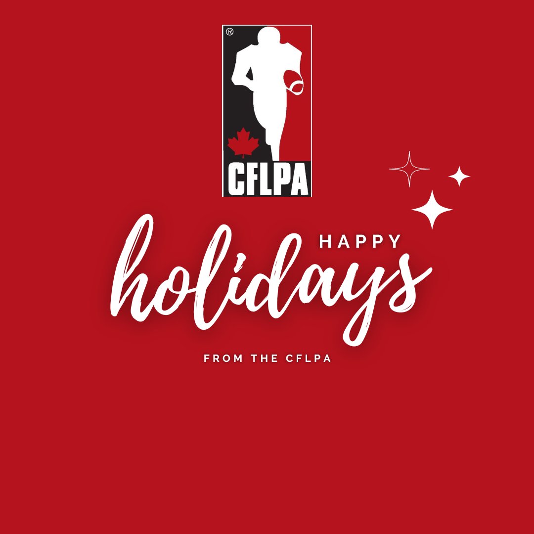 We would like to wish everyone a very happy holiday season, from #TeamCFLPA