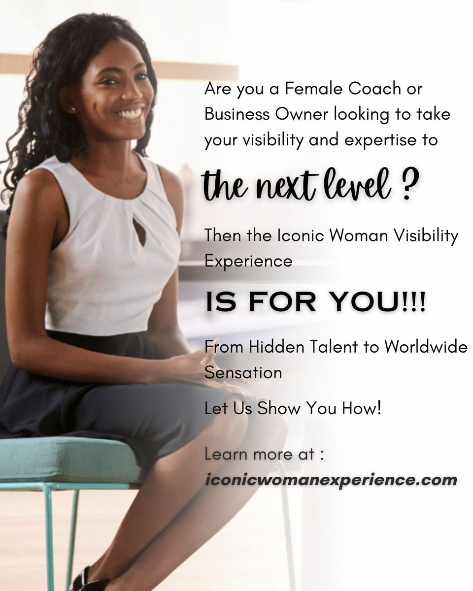 #iconicwoman #iconicwomanexperience #femalecoach #businessowner #expertise #nextlevel #hiddentalent #worldwidesensation #worldwide #bemorevisible #visibilityexpert #roadtosuccess #womanempowering