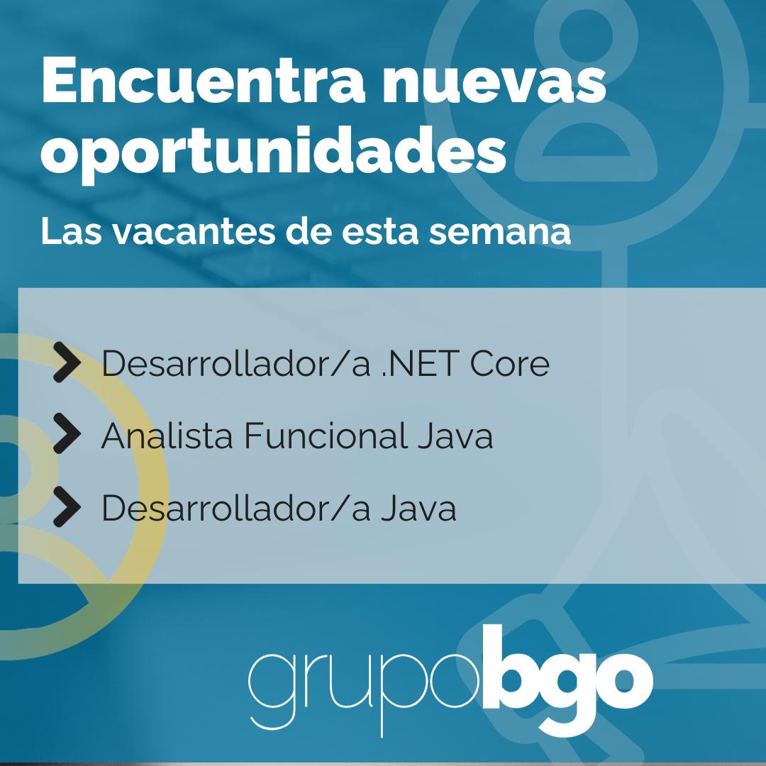 Business_Go's tweet image. Esta semana necesitamos incorporar estos perfiles:
▶️ Desarrollador/a .NET Core
▶️ Analista Funcional Java
▶️ Desarrollador/a Java
Si crees que encajas en alguno, envíanos tu CV a seleccion@businessgo.es
#grupobgo #empleo