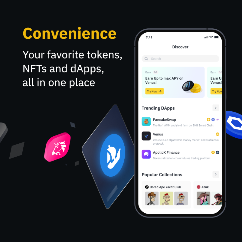 binance's tweet photo. Your key to everything Web3.

The #Binance Web3 Wallet.

Some of the benefits 👉