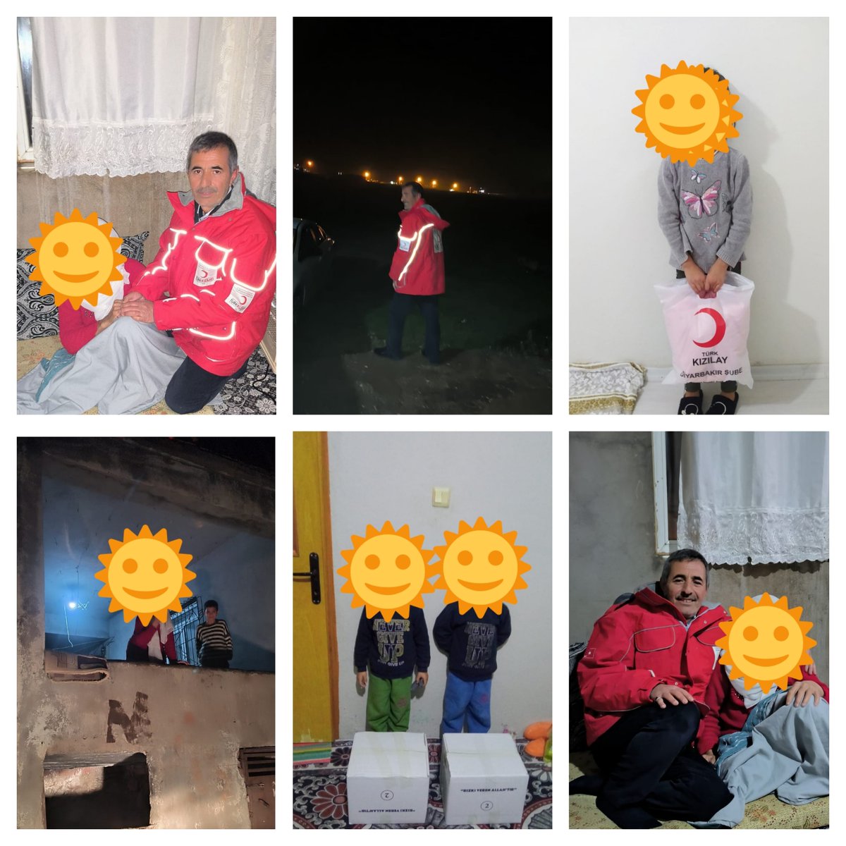 Kocaköy Kızılay temsilciliğimiz mağdur ailelerimizi ziyaret etmeye devam ediyor iyiki varsın türk kızılay