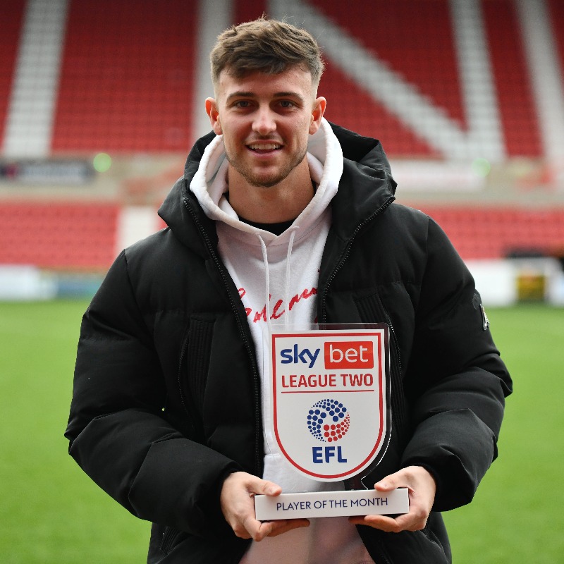 Official_STFC's tweet photo. 🏆 #STFC forward Jake Young has been voted the EFL @SkyBetLeagueTwo Player of the Month award for November!

Congratulations, Youngy! 👏