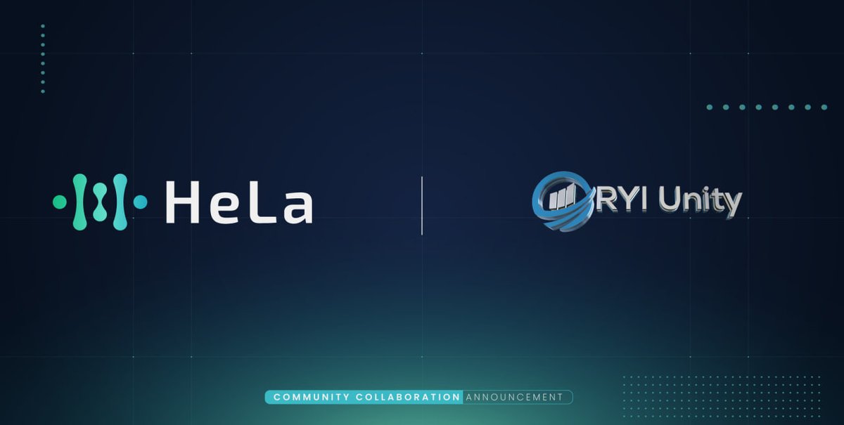 HeLa_Labs's tweet image. We&apos;re excited to announce our community collaboration with @RYI_Unity

RYI Unity is a leading blockchain company focused on providing innovative solutions for decentralized finance. 

Let&apos;s Continue Building Together! 🔥

#HeLaLabs #Layer1 #RyiUnity #Multichain #Web3