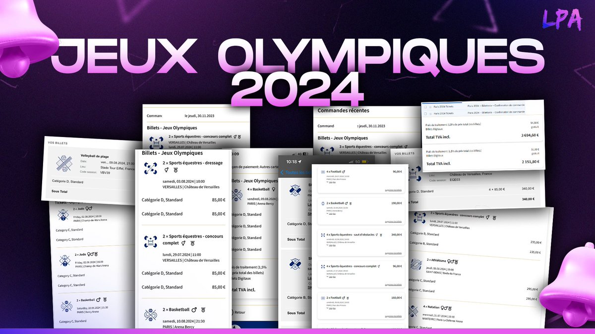 LPA x #JO2024 : C'est fait ✅

Nos membres ont pu sécurisé des centaines de places au plus bas prix pour les JO 2024 ! 

Pour les prochains restock, ça se passe ici ➡️ whop.com/lapetiteagora/