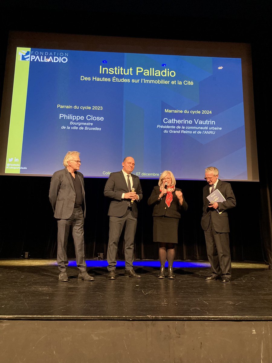 Fondation Palladio (@fpalladio) on Twitter photo Philippe Close, parrain du cycle 2023 passe le témoin à Catherine Vautrin, marraine du cycle 2024. La <a href="/FPalladio/">Fondation Palladio</a> remercie grandement Philippe Close pour son implication au cours du 12e cycle de l’Institut Palladio et pour son accueil chaleureux à Bruxelles. #ColloquePalladio. Philippe Close, parrain du cycle 2023 passe le témoin à Catherine Vautrin, marraine du cycle 2024. La <a href="/FPalladio/">Fondation Palladio</a> remercie grandement Philippe Close pour son implication au cours du 12e cycle de l’Institut Palladio et pour son accueil chaleureux à Bruxelles. #ColloquePalladio.
